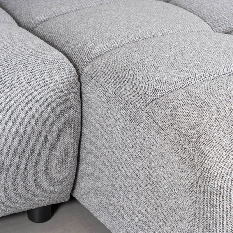Sepik Sofa Bed with Right Chaise Longue Upholstered in Grey 250 cm