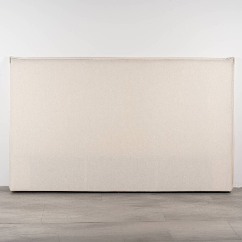 Cabecero Varen Tapizado en Chenilla Velvet Blanco para Cama de 150 cm
