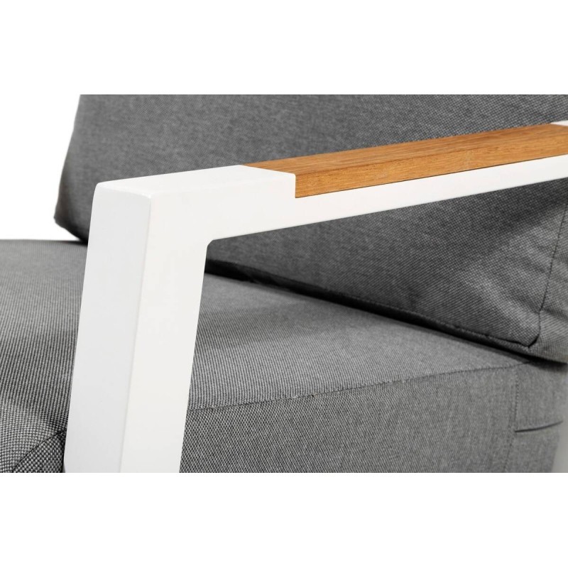 Grey outdoor armchair 75.5 x 90.5 x 78.5cm