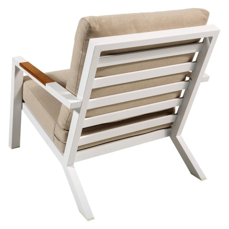 Outdoor armchair, off-white, 76x91x79cm