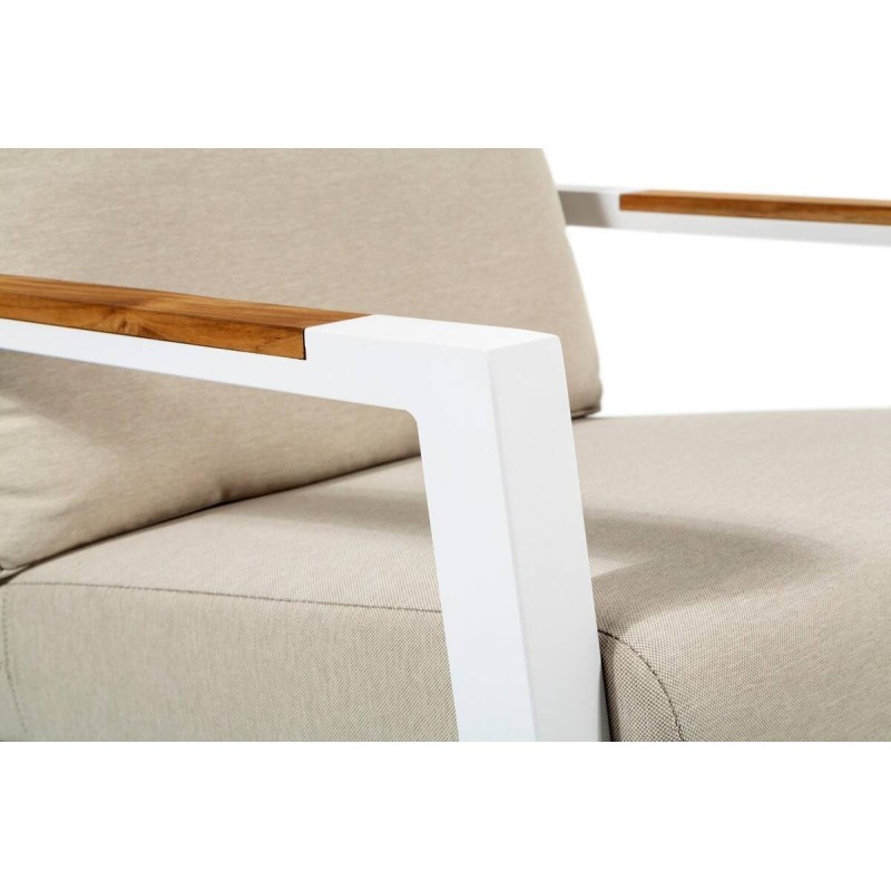 Outdoor armchair, off-white, 76x91x79cm