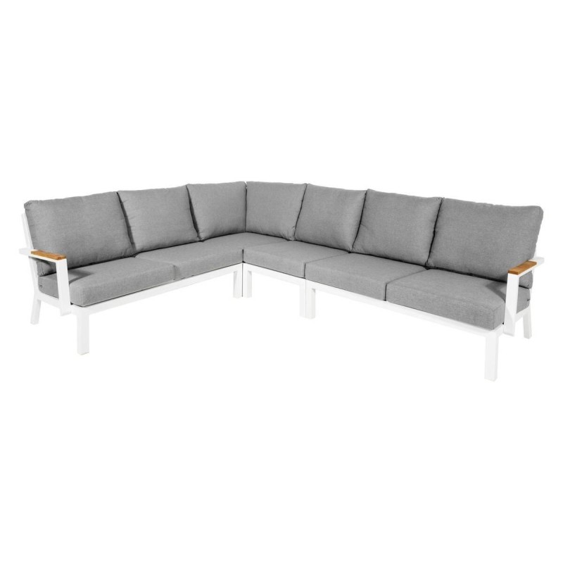 Grey outdoor corner sofa 286.5x 221.5 x 86.5 x 77cm