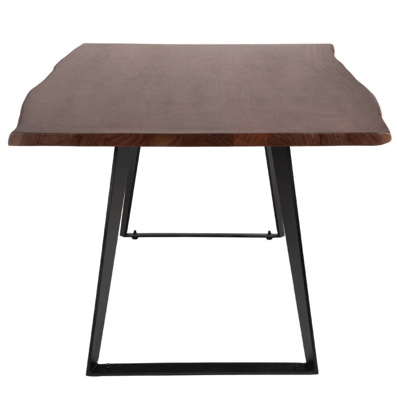 Miller dining table, recycled wood - black metal legs, 178x102x76cm