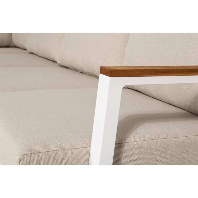 Outdoor corner sofa, off-white, 286.5x221.5x86.5x77cm
