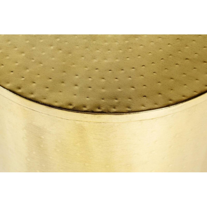 Round side table Joy, gold metal, 40x50cm