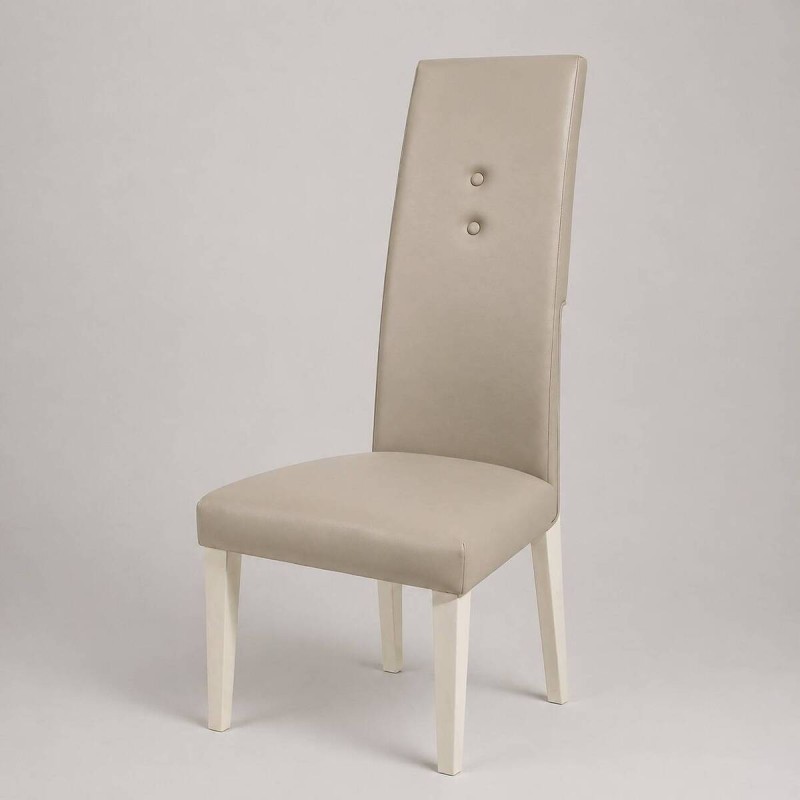 Silla grey lacada acabado blanco 48x55x118cm