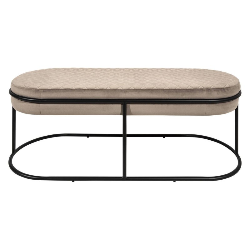 Bench with padding and metal base 65x43cm