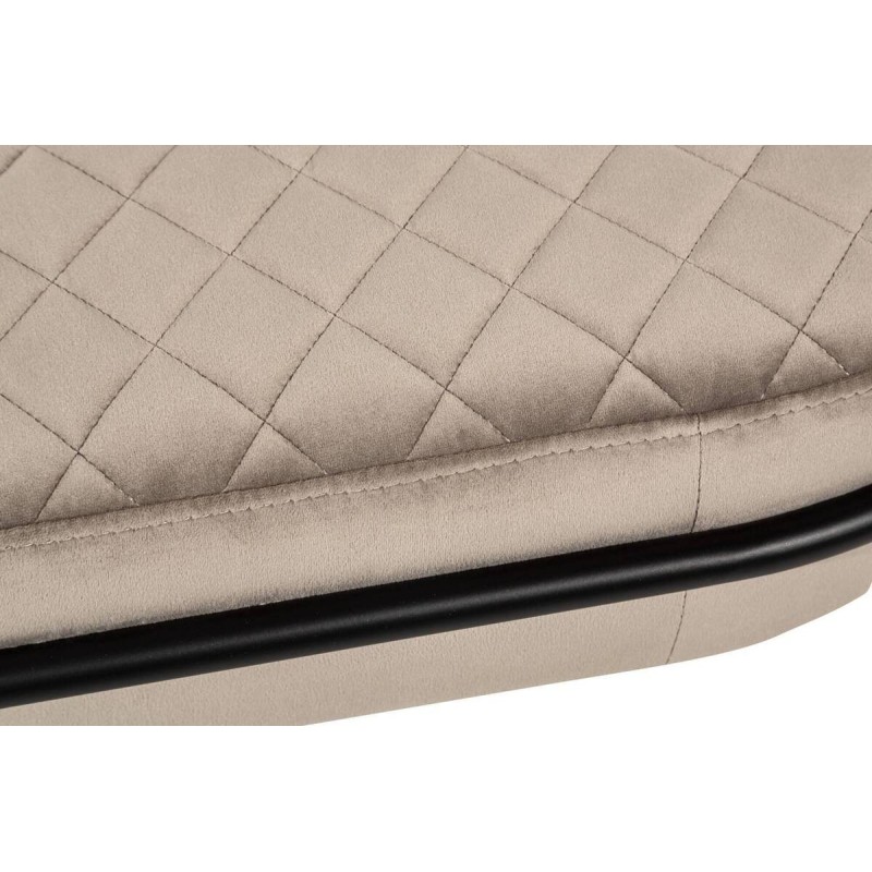 Bench with padding and metal base 65x43cm