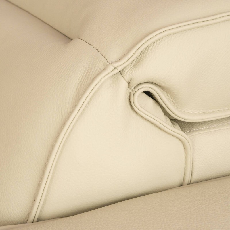 Sillón bloque color beige con cabecero reclinable 106x100x96cm