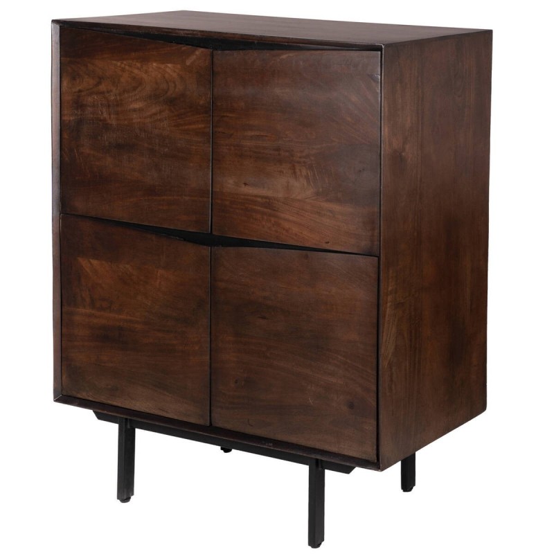 High sideboard with 4 doors, wenge, 100x45x120cm