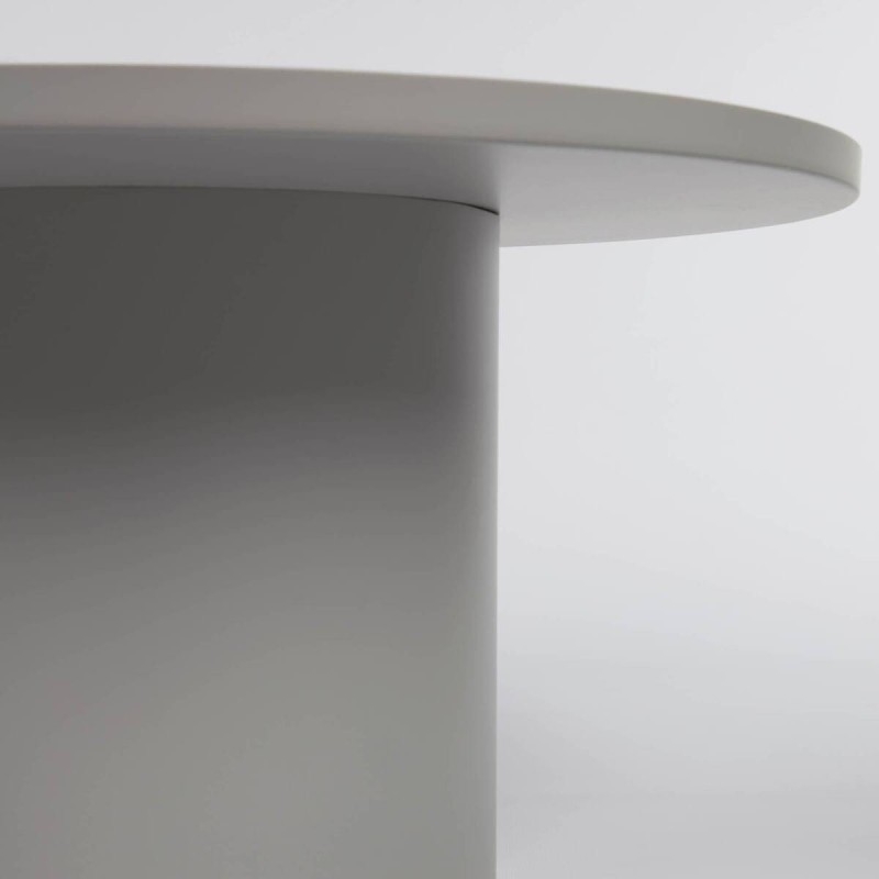 Mesa auxiliar redonda fleska metal gris ø 72 cm altura 36cm