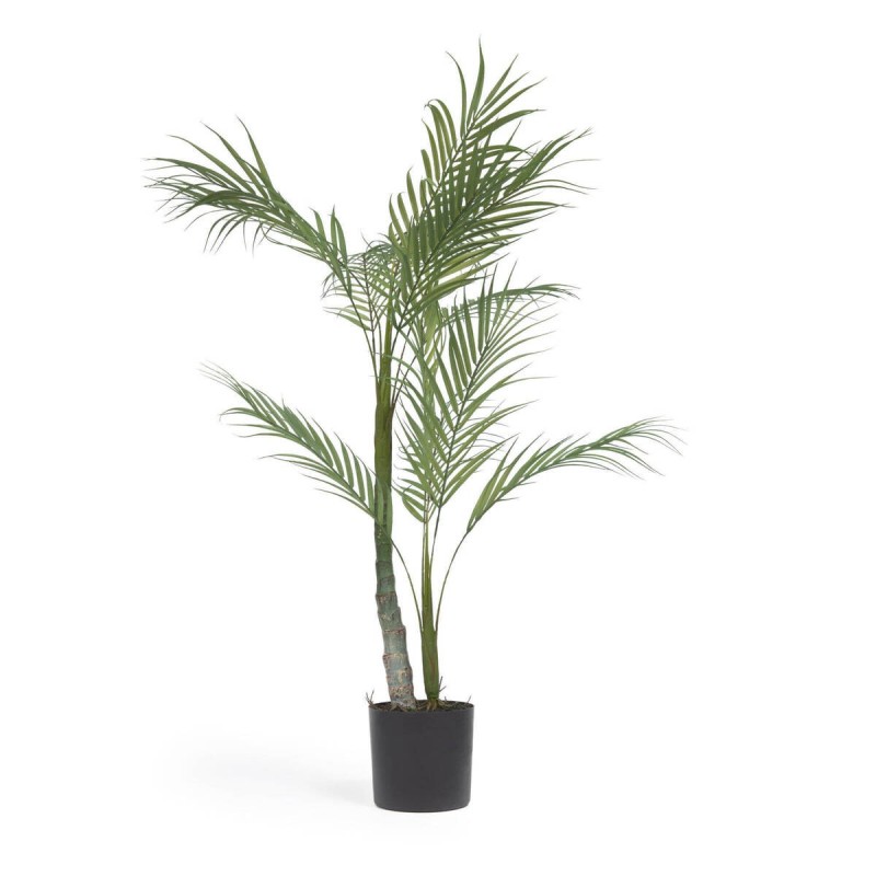 Artificial palm tree plant with black pot, 70cm