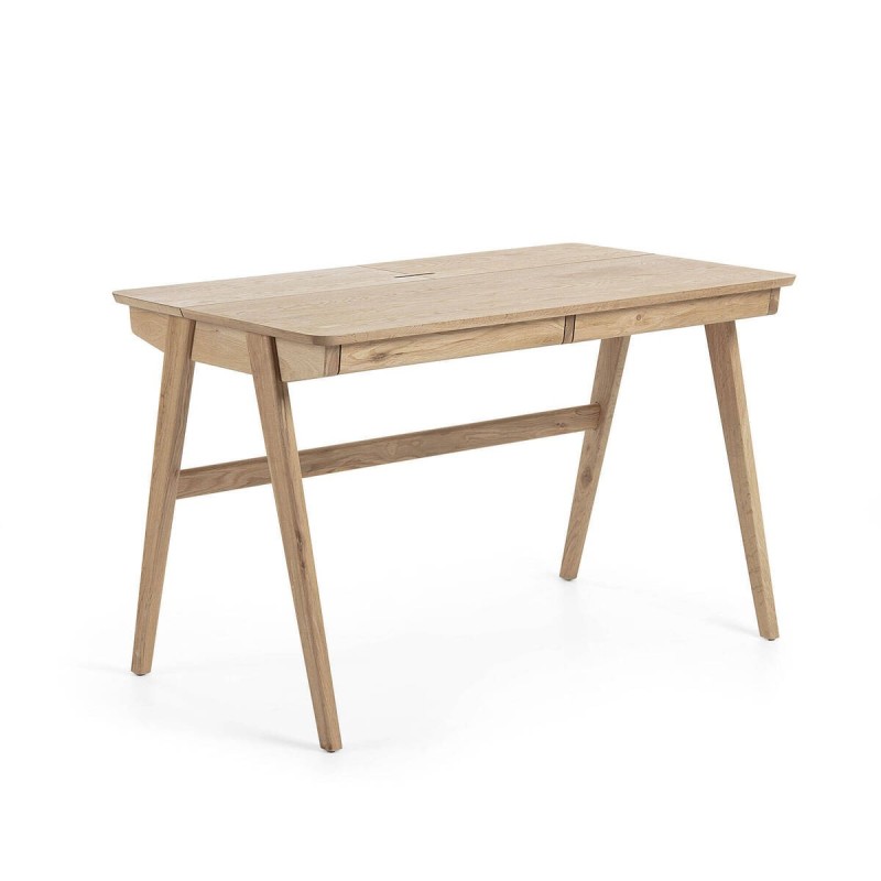 Escritorio julia chapa y madera maciza de fresno 120x65cm