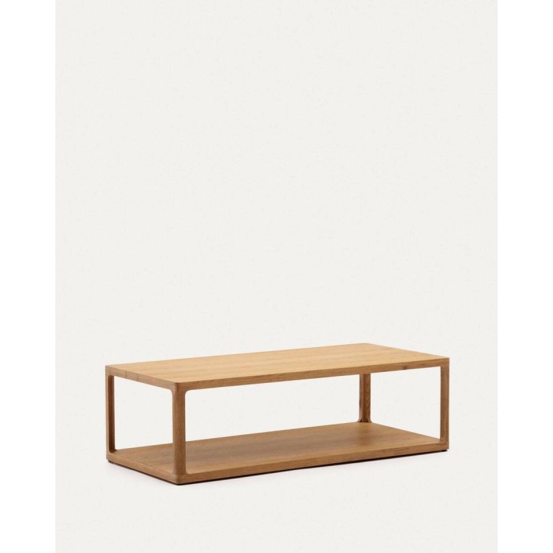 Mesa de centro maymai de madera de roble 140x65x42cm