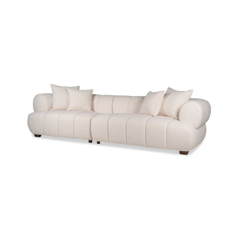 Sofá wave blanco 4 plazas 283x96x67cm