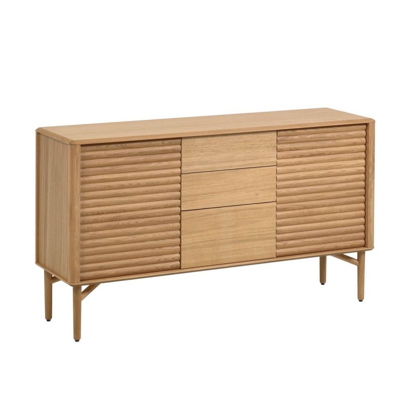 Aparador Lenon 2 puertas y 3 cajones de madera y chapa de roble 155 x 86 cm FSC MIX Credit