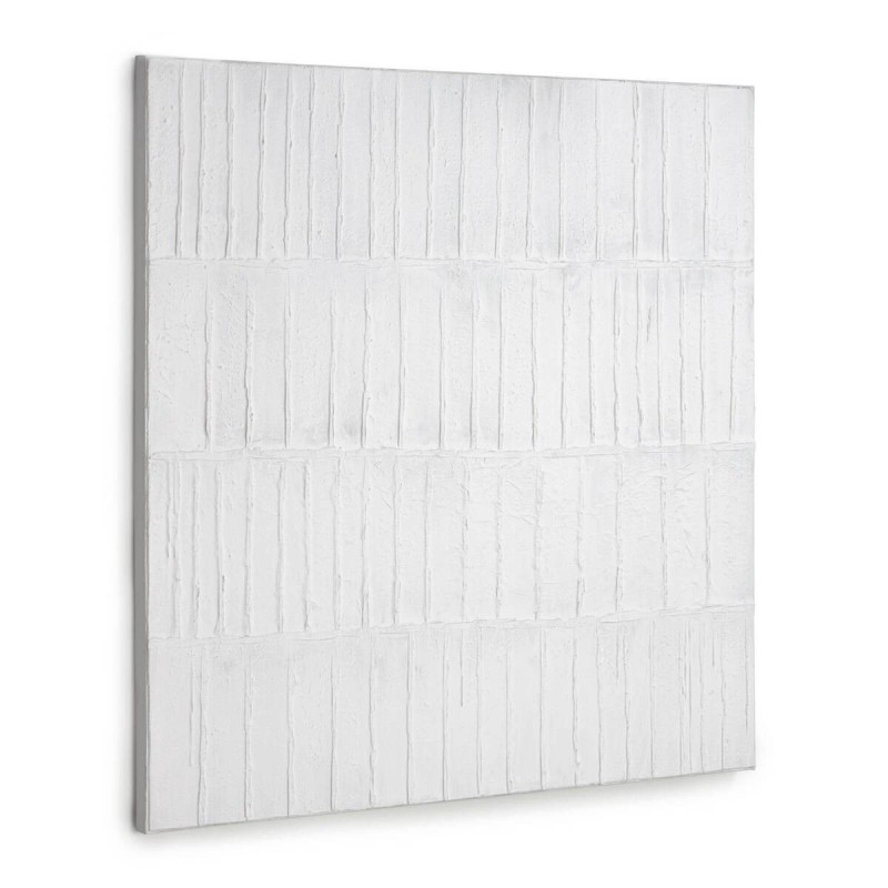 Cuadro basilisa blanco y gris 90x90cm