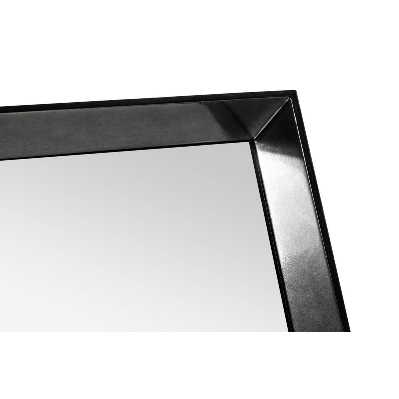 Square grey wall mirror 100x100cm