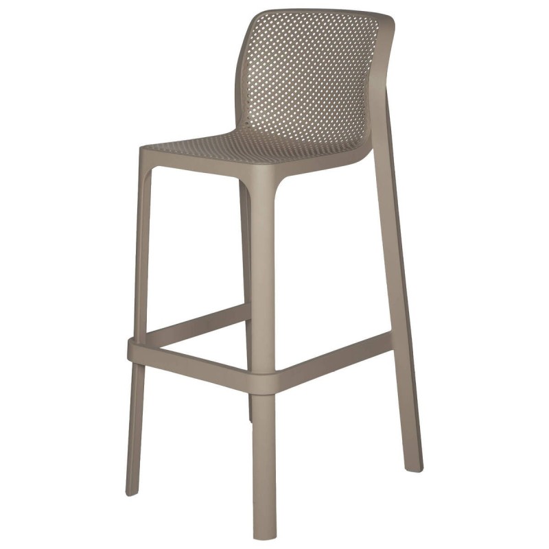 Dove grey net stool 53x49x102cm
