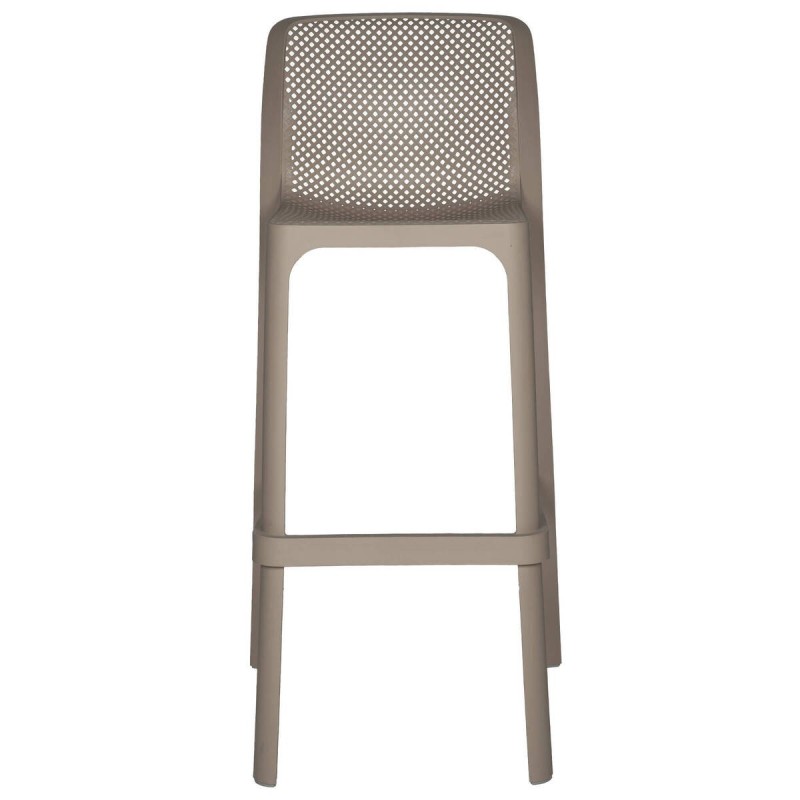 Dove grey net stool 53x49x102cm