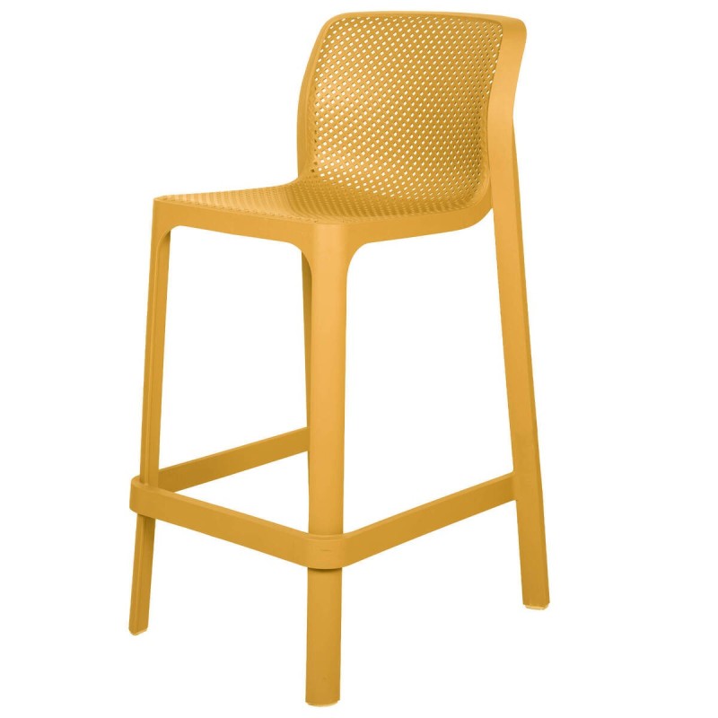 Net mini stool mustard yellow 49x53x90cm