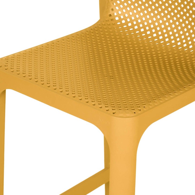 Net mini stool mustard yellow 49x53x90cm