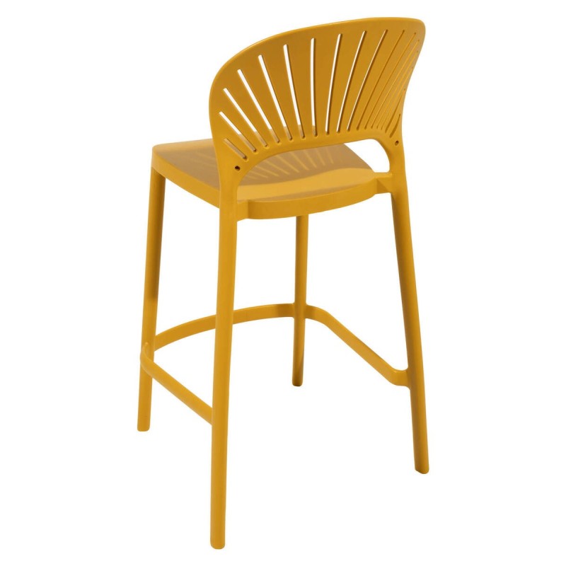 Breeze outdoor stool, mustard yellow, 65cm