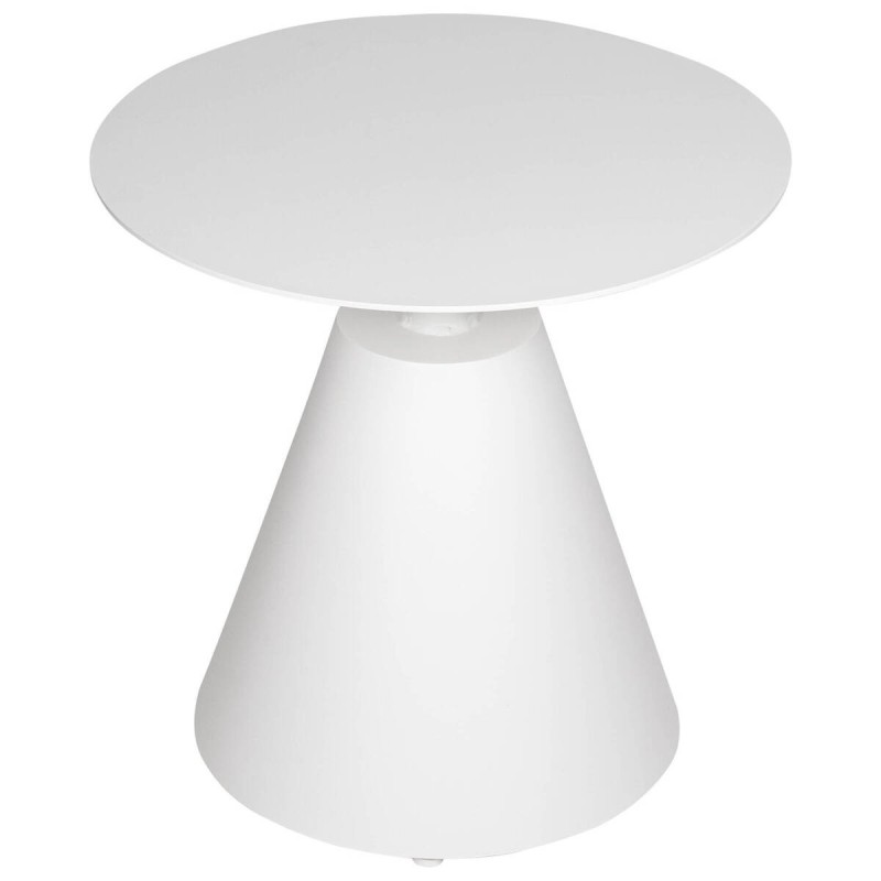 White outdoor corner table 50x50x50cm