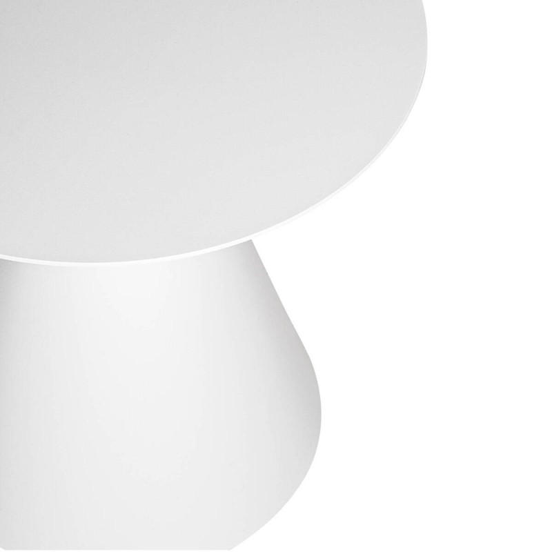 White outdoor corner table 50x50x50cm