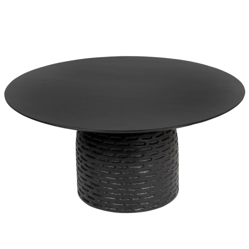 Black acacia coffee table 84x41cm
