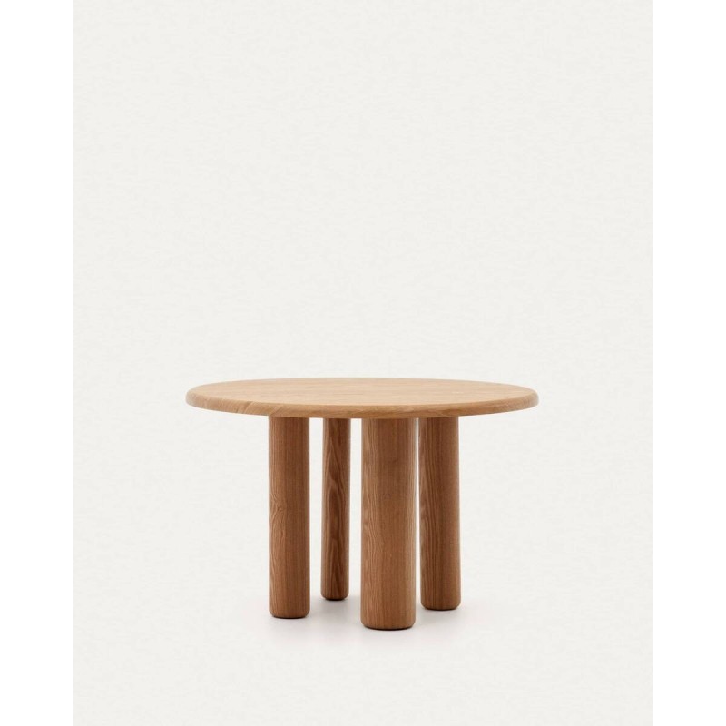 Mesa redonda mailen en chapa de fresno 120x77cm