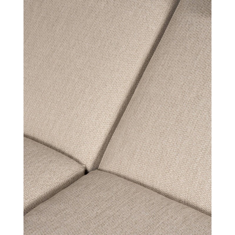 Tumbona tándem doble de aluminio mocca 172x214x40cm