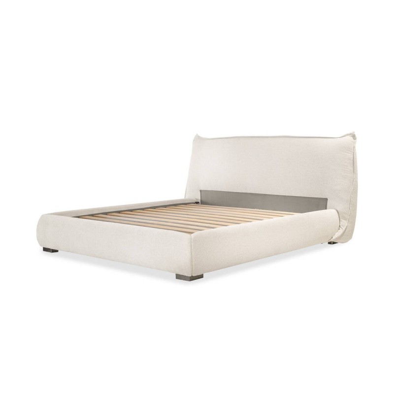 Cama Milan tapizada beige 180x200cm