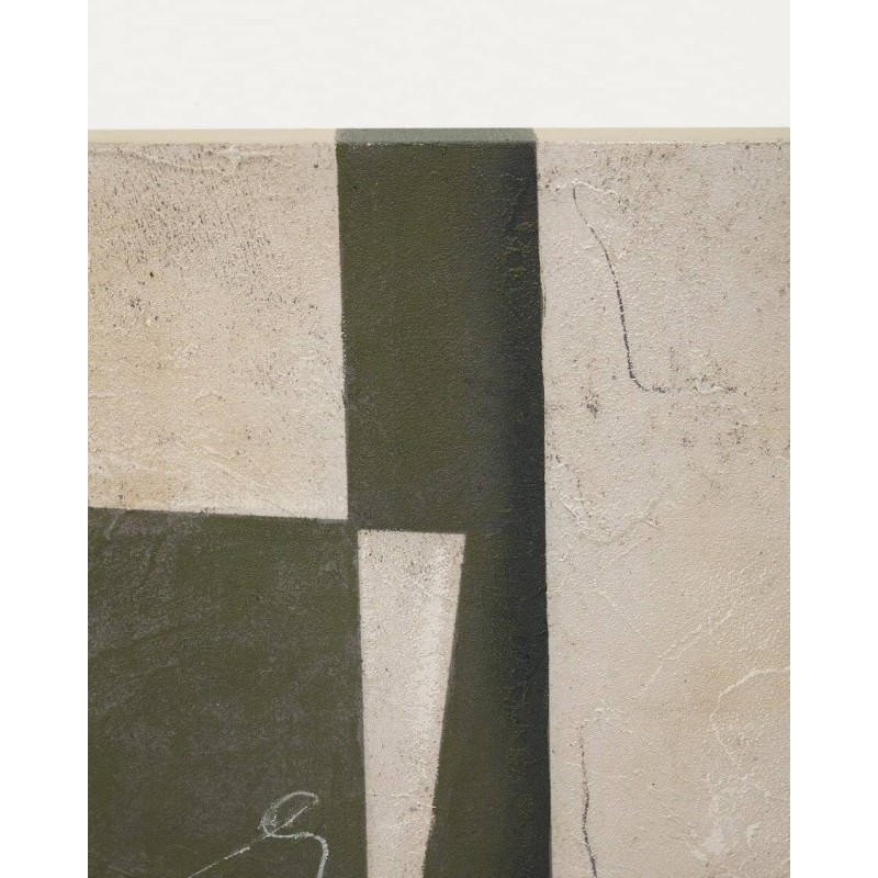 Lienzo abstracto Fida verde 118 x 94 cm
