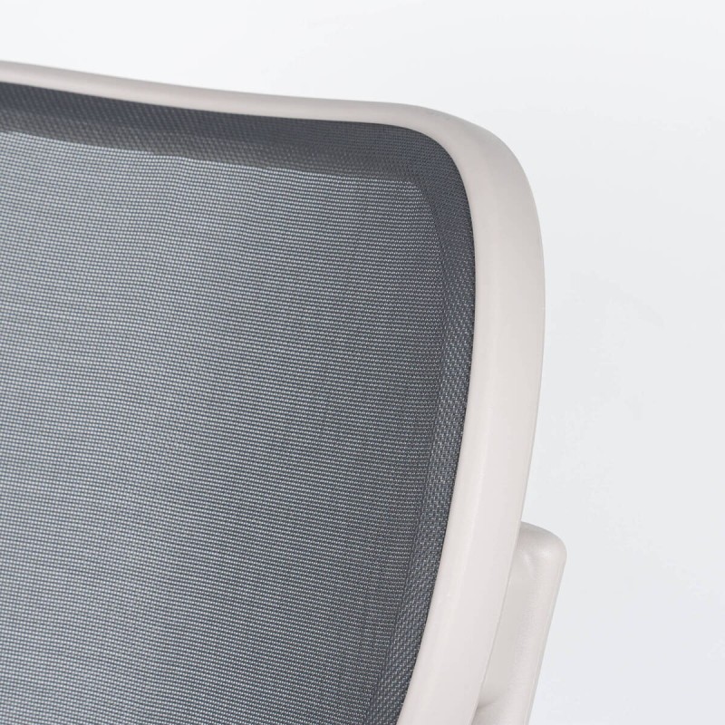 Nexo stool in polypropylene and light grey textilene, 65 cm