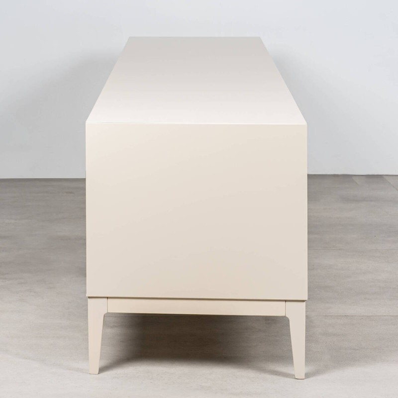 Mueble TV Ostrava crudo beige con Puerta Abatible y Cajones Correderos 180cm