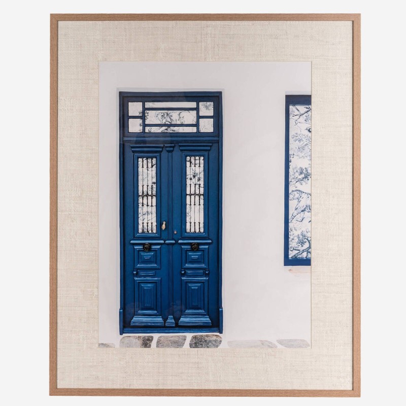 Cuadro Puerta Azul Mediterránea 80x100 cm
