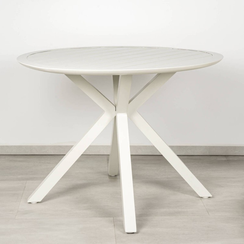 Round Outdoor Table Esera Lacquered Aluminum Ø100 cm