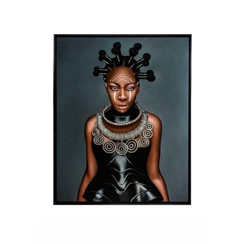 Painting of an African woman, 92.5 x 62.5 cm