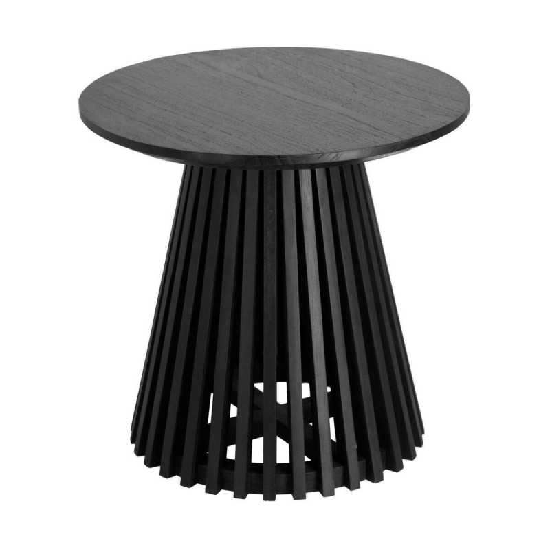 Mesa auxiliar jeanette ø 50 cm negro