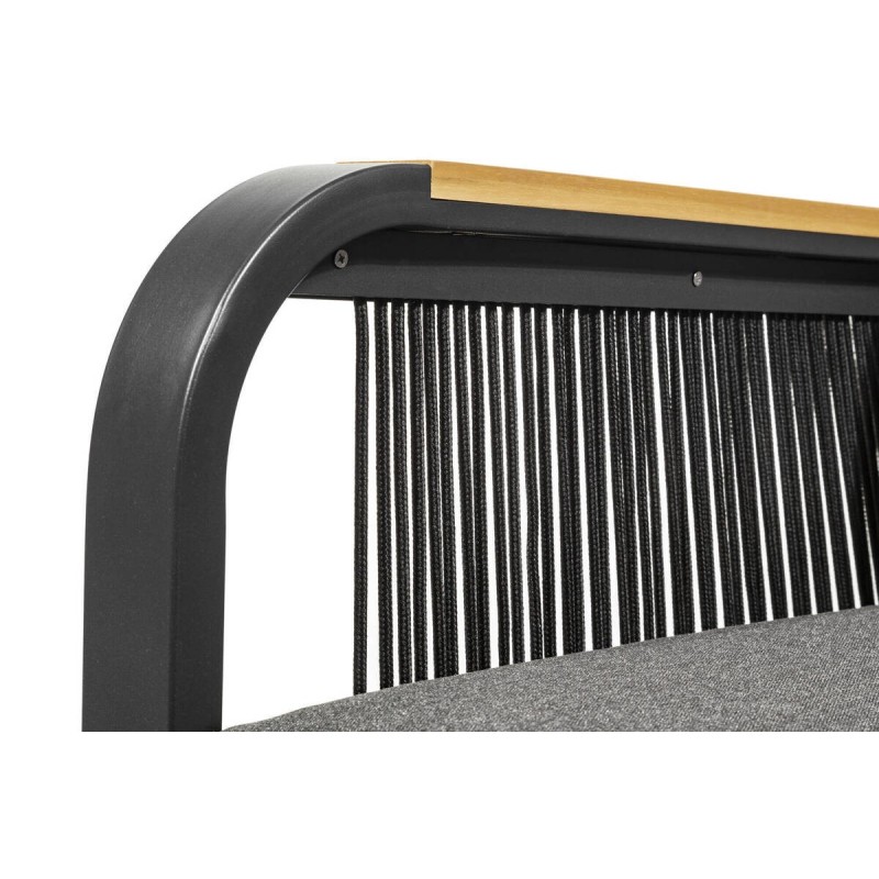 Soraya outdoor sofa, 3 seats, aluminum, Anthracite Grey, 193 cm