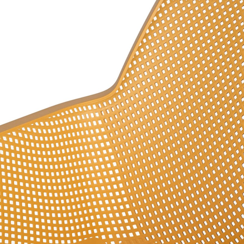 Sillón net relax amarillo senape 67x71x87cm