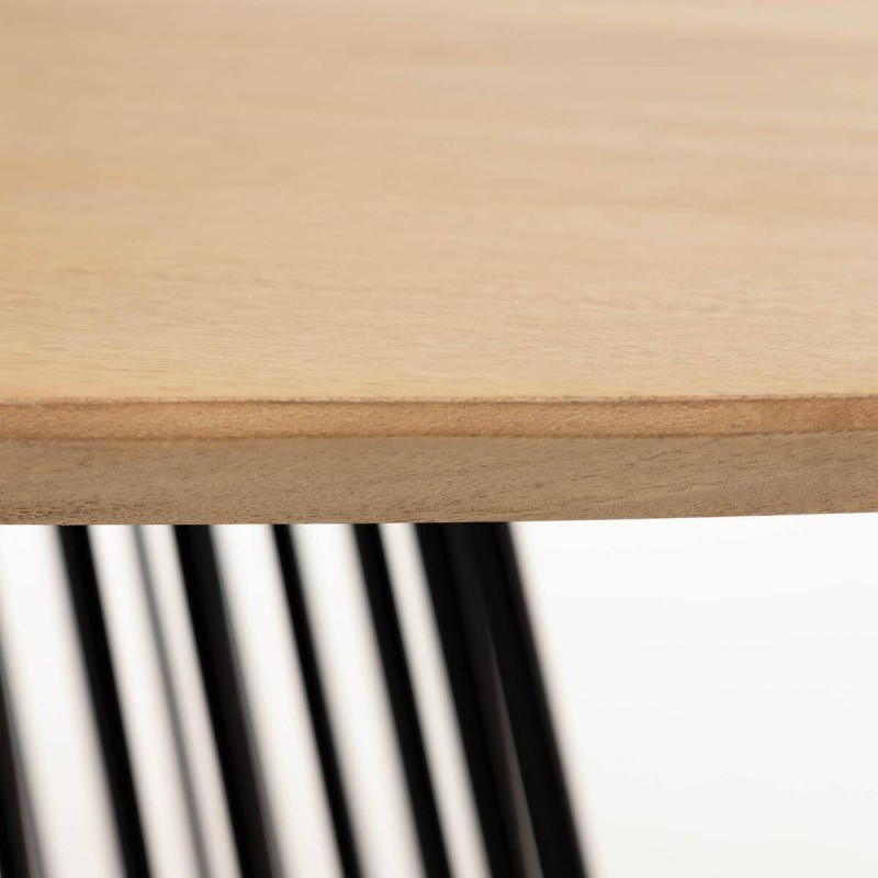 Leska table made of solid mango wood with a steel base, 200x110cm