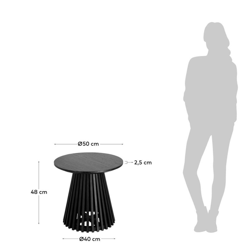 Jeanette side table ø 50 cm black