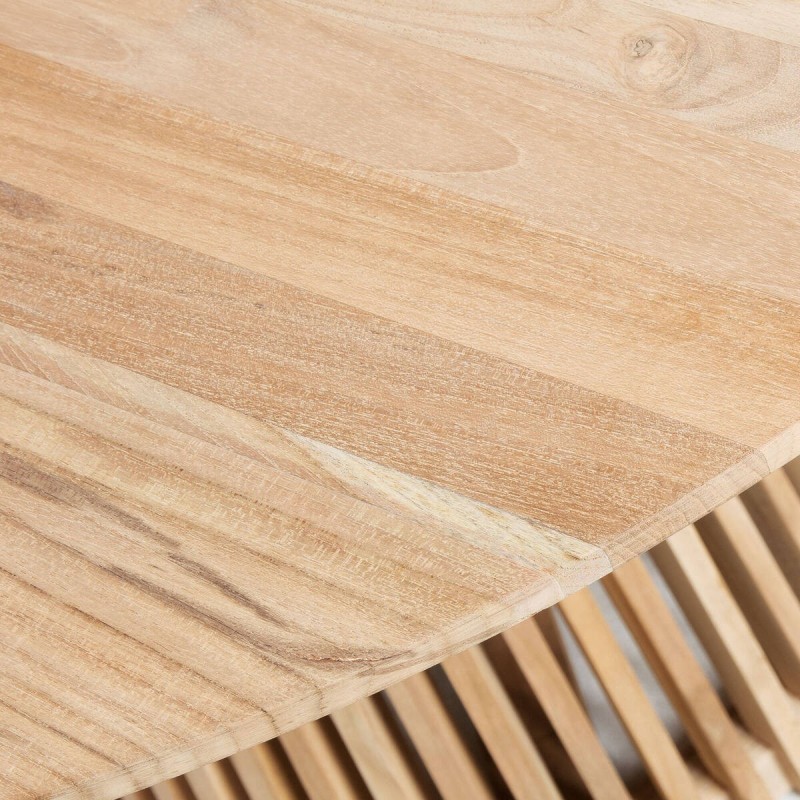 Mesa jeanette ø 120 cm madera maciza de teca