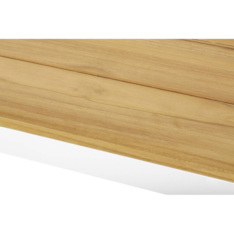 Varuna white aluminum outdoor coffee table 110x56x45cm