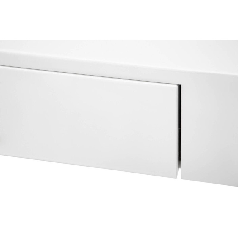 Mesita de noche blanco brillo 1 cajon