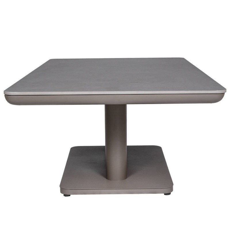 Aluminum lift-top coffee table with sintered stone top 140x80x51/72cm