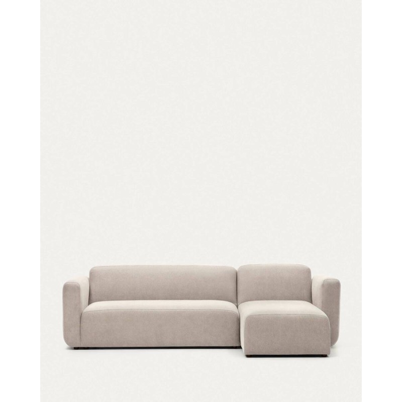 Neom 3-seater modular sofa with right/left chaise longue, beige, 263 cm, FSC Mix Credit