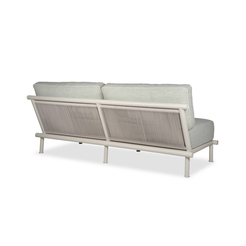 Sofá alura 2 plazas de exterior de aluminio color crema 185x90x67cm
